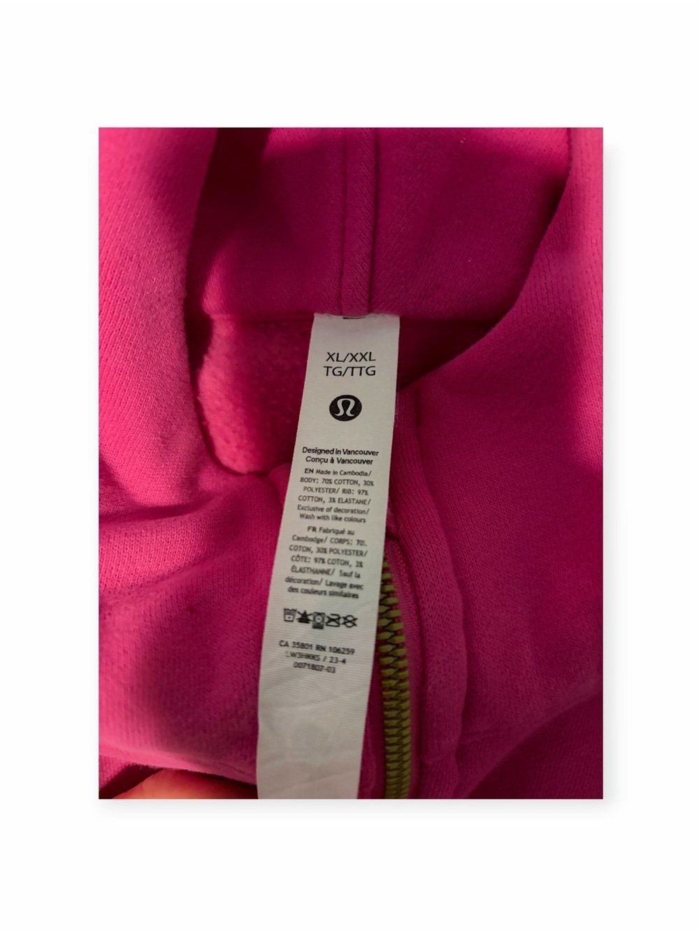 Lululemon Scuba Oversized Full Zip Hoodie XL/XXL - Picture 7 of 9